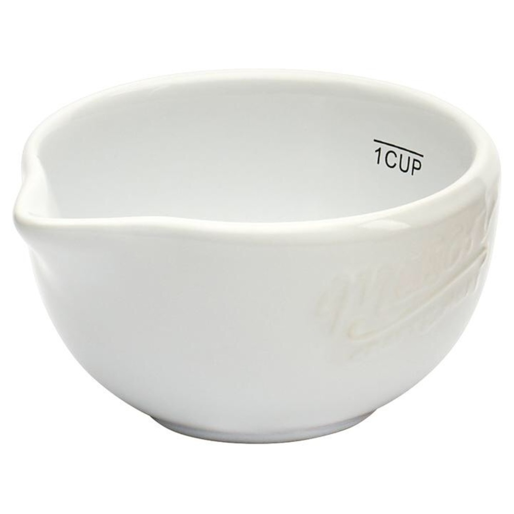 5 Pc Stoneware Batter Bowl & Measuring Cup Set - Picture 5 of 7